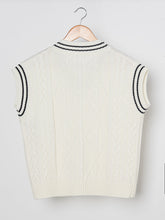 Cable Knit Sweater Vest Sai Feel